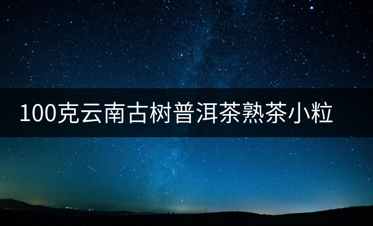 100克云南古樹普洱茶熟茶小粒裝特級糯米香小金磚小沱茶小方磚茶
