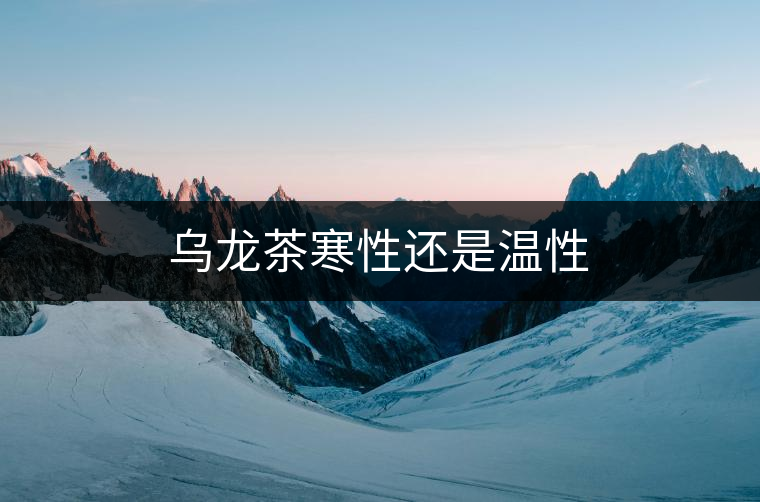 烏龍茶寒性還是溫性