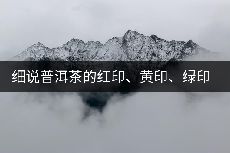 細(xì)說普洱茶的紅印、黃印、綠印、藍(lán)印的含義