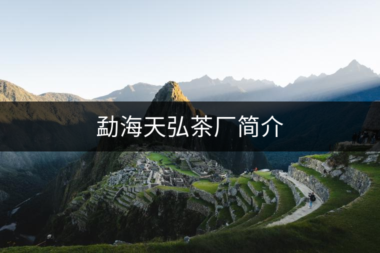 勐海天弘茶廠簡(jiǎn)介 勐海天弘茶廠簡(jiǎn)介
