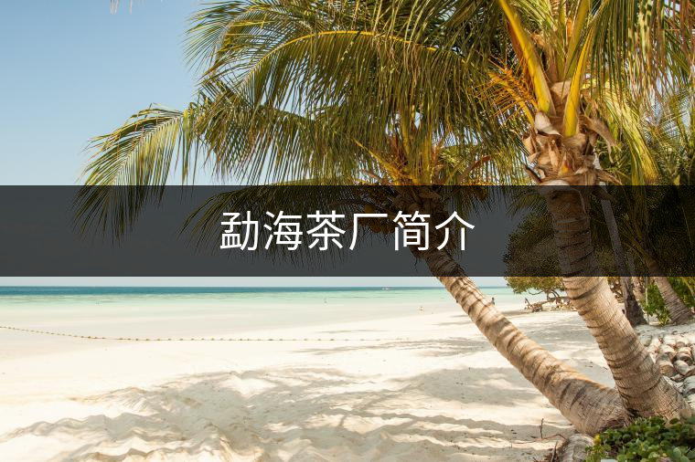 勐海茶廠簡介 勐海茶廠簡介