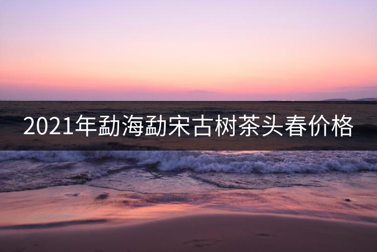 2021年勐海勐宋古樹茶頭春價格
