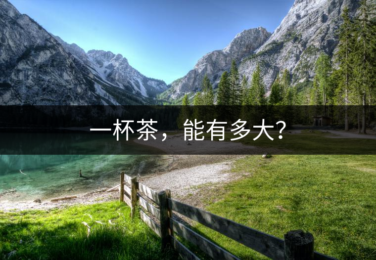 一杯茶，能有多大？