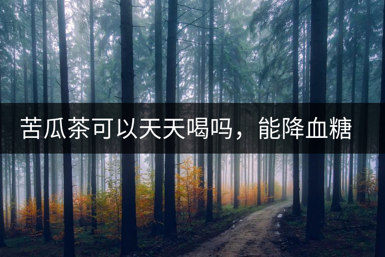 苦瓜茶可以天天喝嗎，能降血糖嗎？