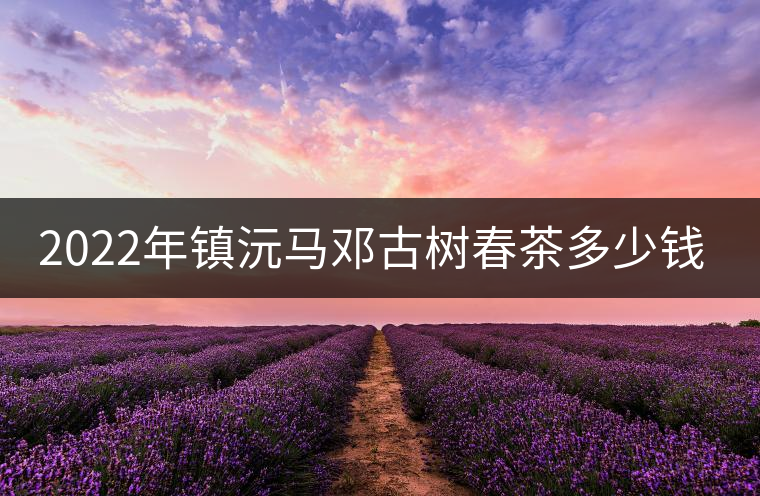 2022年鎮(zhèn)沅馬鄧古樹春茶多少錢一公斤？