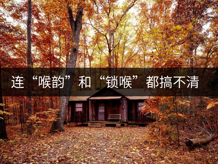 連“喉韻”和“鎖喉”都搞不清楚，就不要說懂普洱茶！