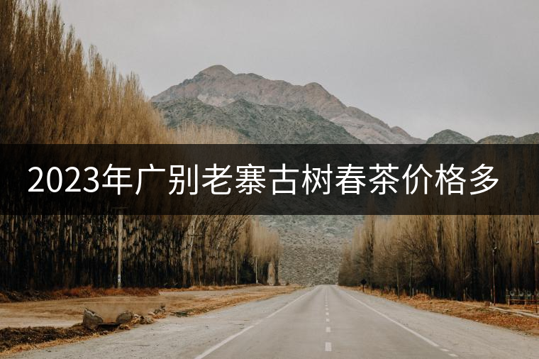 2023年廣別老寨古樹春茶價格多少？
