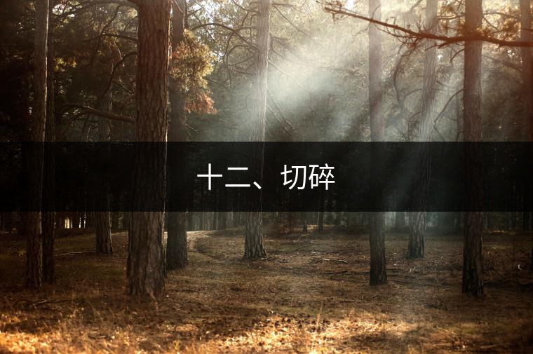 十二、切碎