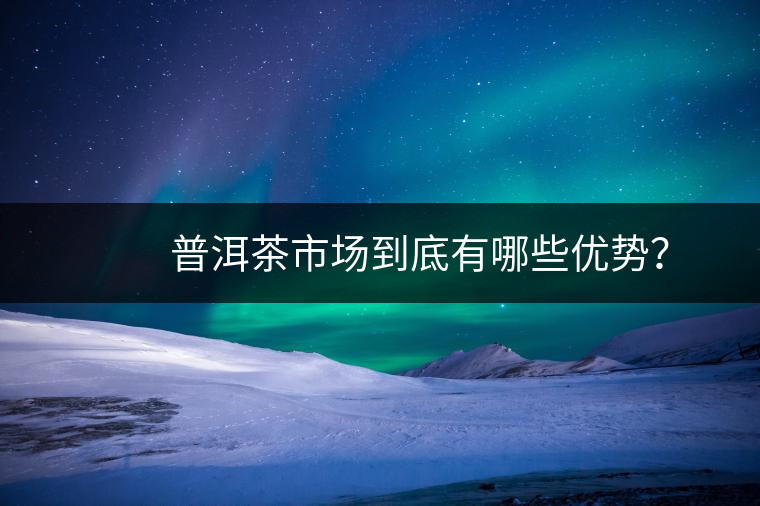 　　普洱茶市場(chǎng)到底有哪些優(yōu)勢(shì)？