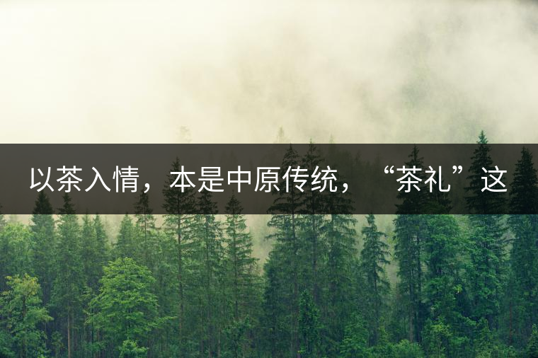 以茶入情，本是中原傳統(tǒng)，“茶禮”這兩個詞，在古代中國只有一個指向——婚約，據(jù)說由茶性不可移和種茶必下籽引出的“茶禮”，暗喻男女婚約的忠貞不渝以及婚后的多子多福。不過，明代這個禮數(shù)就丟了，茶人許次紓當(dāng)時就感慨，“中原失禮”。失去的茶禮，在內(nèi)蒙、甘肅、青海、新疆、西藏、云南等邊疆之地得以保留。茶的滲透是無聲的，悄然之間，一碗茶就改變了人與人之關(guān)系。