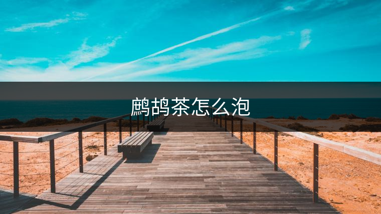 鷓鴣茶怎么泡